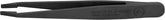 KNIPEX Tools 92 09 04 ESD Plastic Gripping Tweezers-Blunt Tips-ESD, 4-1/2", Black