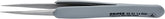 KNIPEX Tools 92 21 14 ESD Premium Stainless Steel Precision Tweezers-Pointed Tips-ESD Rubber Handles, 4"