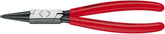 KNIPEX Internal Snap Ring Pliers-Forged Tips | For Internal Circlips in Bore Holes with Plastic Coating