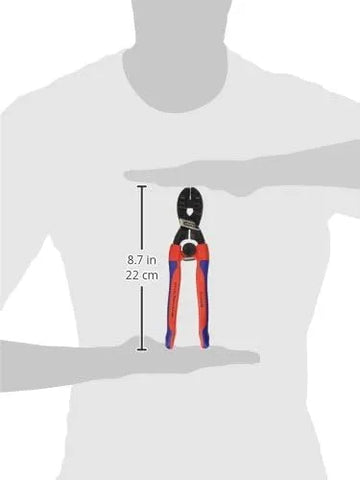 KNIPEX 71 32 200 High Leverage CoBolt Cutter with Notch and Spring, Comfort Grip Handles