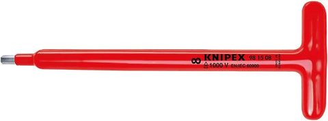 KNIPEX 98 15 06 1,000V Insulated T Handle Hex Driver
