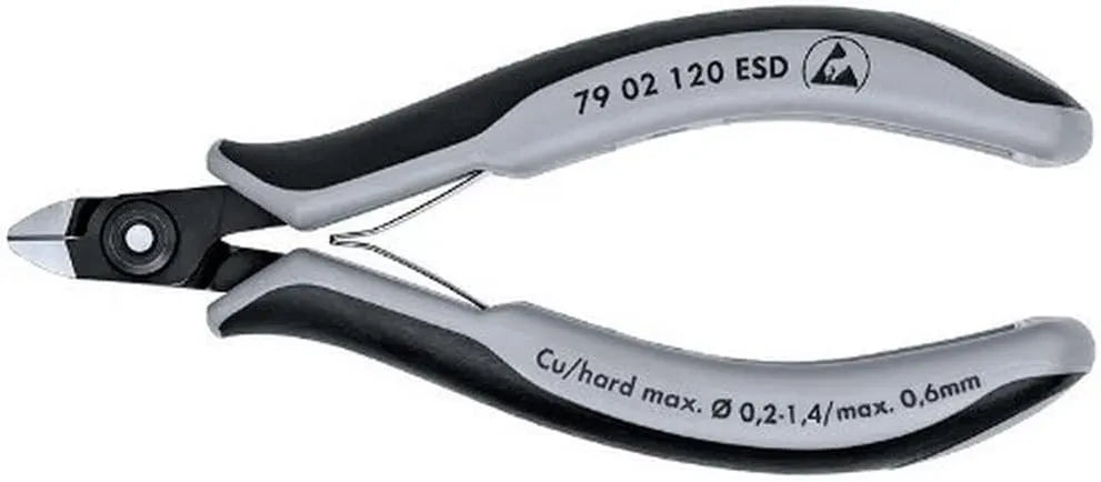 KNIPEX 79 02 120 ESD Precision Elec Diagonal Cutters Comfort Grip