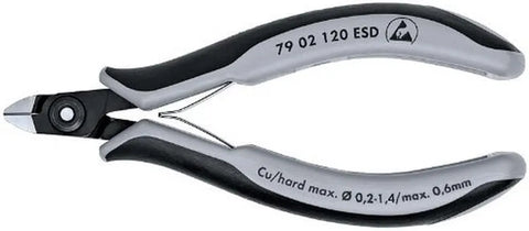KNIPEX 79 02 120 ESD Precision Elec Diagonal Cutters Comfort Grip