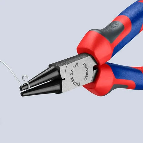 KNIPEX 22 02 140 Round Nose Pliers, Comfort Grip Handles 5.5-Inch