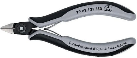 KNIPEX Tools 79 62 125 ESD Precision Electronics Diagonal Cutters, 5-Inch