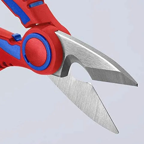 KNIPEX Tools 95 05 10 SBA Electricians' Shears with Crimp Area for Ferrules, 6.25-Inch | bike-repair-tools