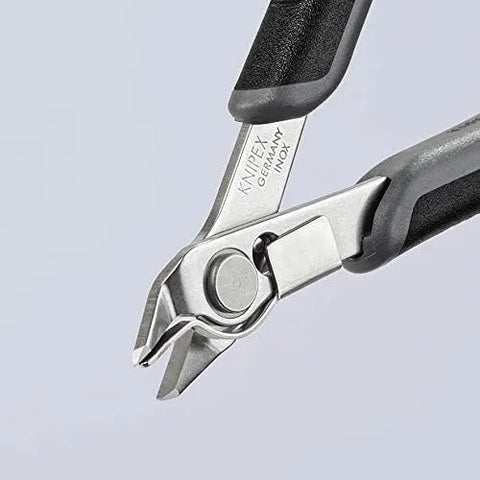 KNIPEX - 78 13 125 ESD Tools - Electronics Super-Knips, INOX Steel, ESD (7813125ESD), 5-Inch with Lead Catcher