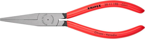 KNIPEX Tools - Long Nose Pliers, Flat Tips (3011190)