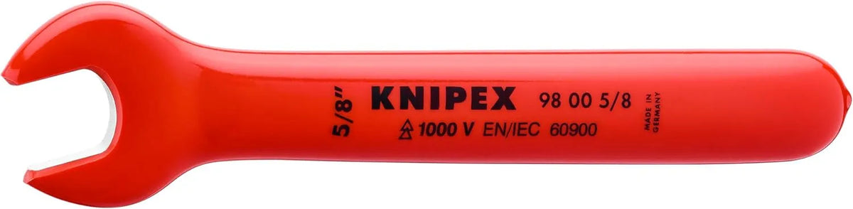 KNIPEX 98 00 5/8 1,000V Insulated 5/8 Open End Wrench