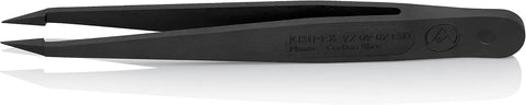 KNIPEX Tools 92 09 02 ESD Plastic Gripping Tweezers-Needle-Point Tips-ESD, 4-1/2"