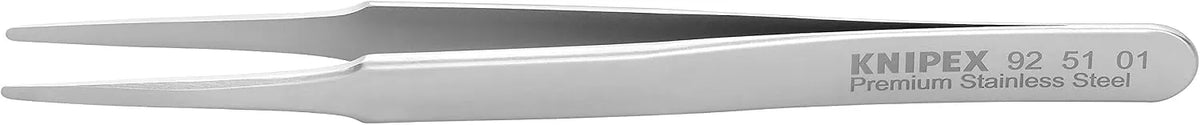 KNIPEX Tools Gripping Tweezers, Premium Stainless Steel, Blunt Tips, 4.75"