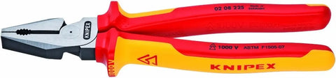 KNIPEX Tools - High Leverage Combination Pliers, 1000V Insulated (0208225US), 9 inches