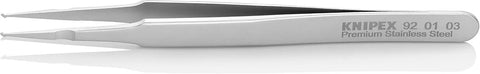KNIPEX Tools 92 01 03 Premium Stainless Steel Positioning Tweezers-SMD, 4-3/4"