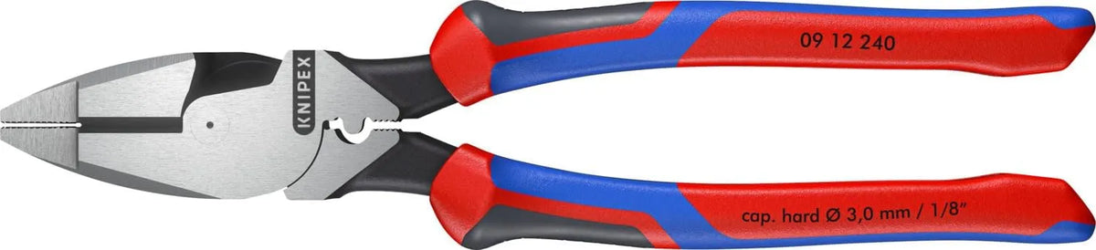 KNIPEX Tools 09 12 240 9.5-Inch Ultra-High Leverage Lineman's Pliers with Fish Tape Puller and Crimper
