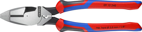 KNIPEX Tools 09 12 240 9.5-Inch Ultra-High Leverage Lineman's Pliers with Fish Tape Puller and Crimper