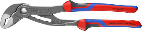 KNIPEX - 9K 00 80 05 US Tools - 3 Piece Multi-Component Cobra Set (7, 10, & 12) (9K008005US) | Multi-Component Handles | Steel Construction | 3-Piece Set | 7 Inch Length | 10 Inch Length | 12 Inch Length | Precision Grip
