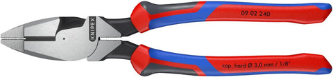 KNIPEX Tools - High Leverage Lineman's, New England Head, Multi-Component (0902240SBA), 9 inches