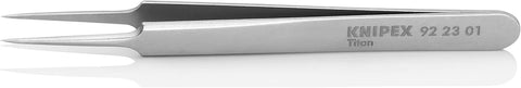KNIPEX Tools 92 23 01 Titanium Gripping Tweezers-Needle-Point Tips, 4-1/2"