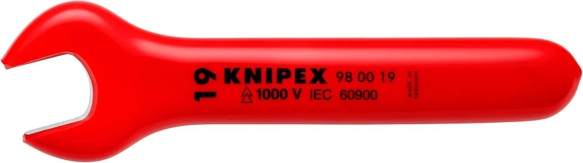 KNIPEX 98 00 19 1,000V Insulated 19 Mm Open End Wrench
