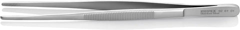 KNIPEX Tools Stainless Steel Gripping Tweezers-Blunt Tips, 8"