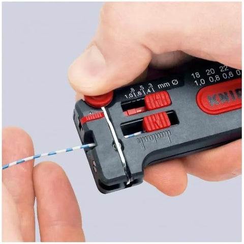 KNIPEX 12 80 100 SB Awg 18-28 Mini Wire Stripping Tool