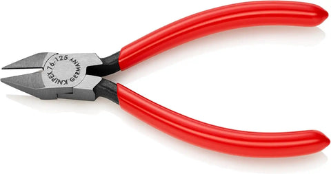 KNIPEX Tools - Electronics Diagonal Cutters (7681125), Red