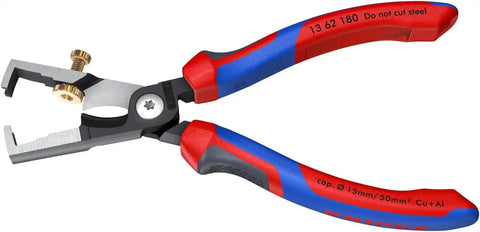 KNIPEX Tools, 13 62 180 StriX Insulation Strippers Cable Shears Cutting Pliers, 7.25-Inch