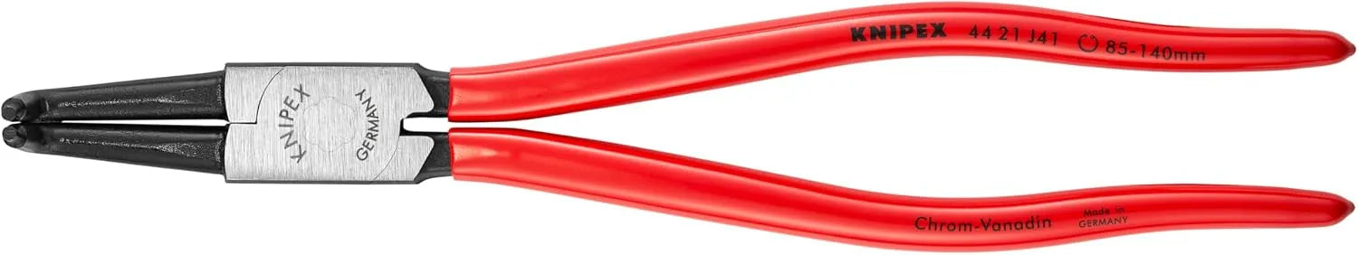 "KNIPEX Tools - Circlip Pliers, Internal, 90 Degree Angled, Forged Tip, 3 11/32""-5 1/2"" Bore Dia. (4421J41)", 12.00
