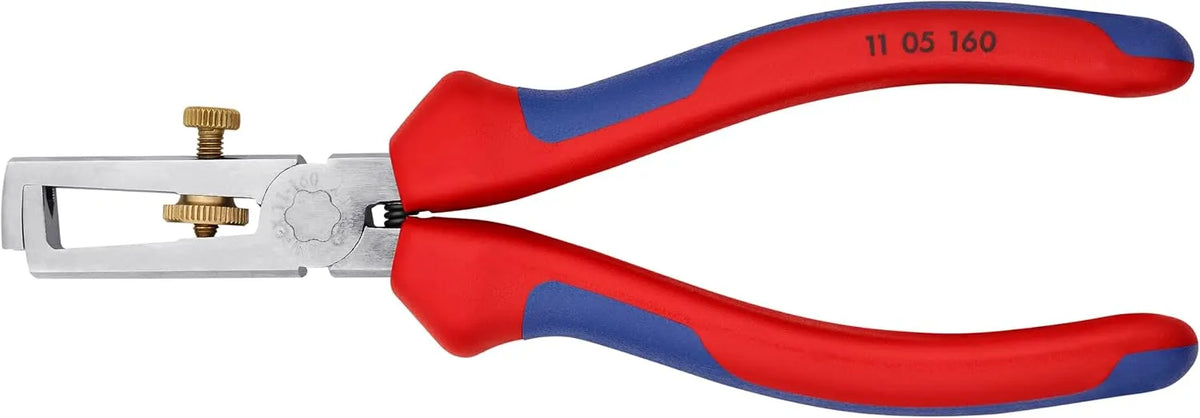 KNIPEX Tools - End-Type Wire Stripper, Chrome, Multi-Component (1105160), 6.25