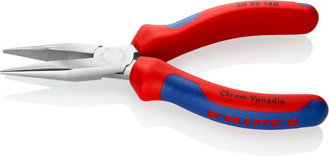 KNIPEX 30 25 140 Comfort Grip Half Round Tips Long Nose Pliers