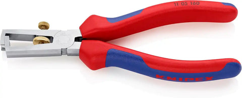 KNIPEX Tools - End-Type Wire Stripper, Chrome, Multi-Component (1105160), 6.25
