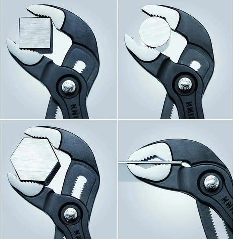 Knipex Tools 00 20 08 US2 Long Nose, Diagonal Cutter, and Cobra Pliers 3-Piece Tool Set