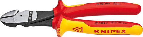 KNIPEX Tools LP - 9K989831US 10 -Piece 1000V Insulated High Leverage Pliers, Cutters, and Screwdriver Industrial Tool Set, Red