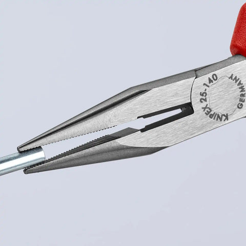 KNIPEX 25 02 140 Long Nose Pliers with Cutter-Comfort Grip