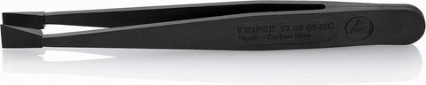 KNIPEX Tools 92 09 05 ESD Plastic Gripping Tweezers-Blunt Tips-ESD, 4-1/2"