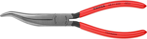 KNIPEX - 9K 00 80 12 US Tools - 3 Piece Long Nose Tool Set (38 31 200, 38 71 200, 38 91 200) (9K008012US) Red