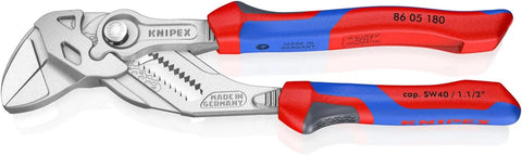 KNIPEX Tools 86 05 180 7-Inch Pliers Wrench Comfort Grip