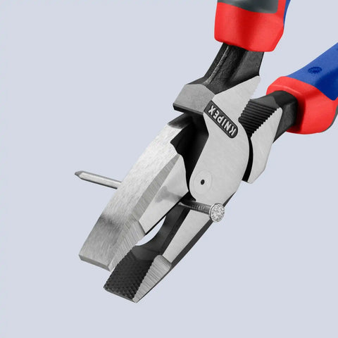 KNIPEX Tools - High Leverage Lineman's, New England Head, Multi-Component (0902240SBA), 9 inches