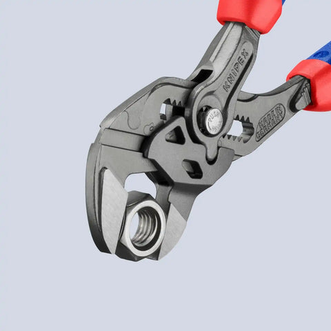 KNIPEX Tools 86 02 180 Pliers Wrench, Black Finish Comfort Grip, 7.25-Inch