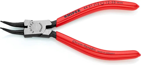 KNIPEX - 44 31 J12 Tools - Circlip Pliers, Internal, 45 Degree Angled, Forged Tip, 15/32"-1" Bore Dia. (4431J12)