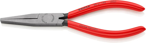 KNIPEX Tools - Long Nose Pliers Without Cutter, Flat Tips (3841190)