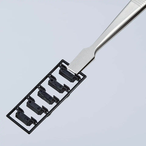 KNIPEX Tools 92 01 05 Premium Stainless Steel Gripping Tweezers-Blunt Tips, 4 3/4"