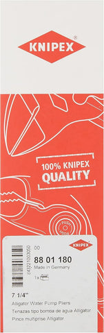 KNIPEX Tools 8801180 7-Inch Alligator Pliers, Black/Red