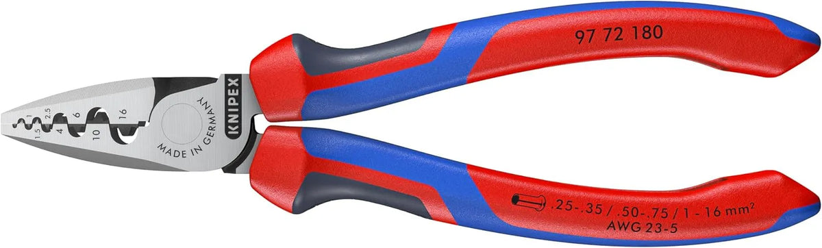 KNIPEX 97 72 180 Comfort Grip Crimping Pliers For Cable Links | bike-hand-tools