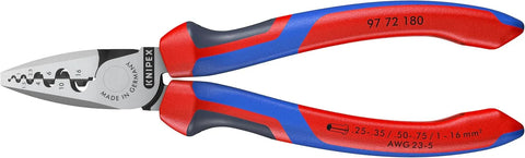 KNIPEX 97 72 180 Comfort Grip Crimping Pliers For Cable Links | bike-hand-tools