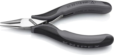 KNIPEX 35-22-115-ESD ESD Precision Electronics Pliers (half-round jaws) - MultiGrip