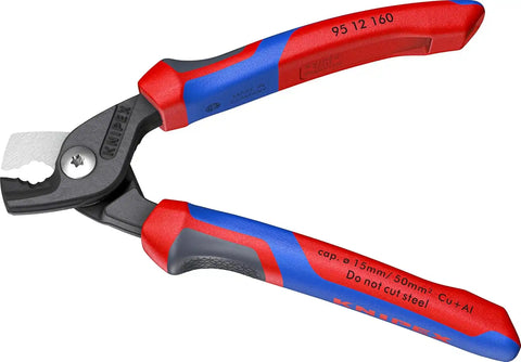 KNIPEX Tools 95 12 160 StepCut Cable Shears, Comfort Grip 6.25-Inch