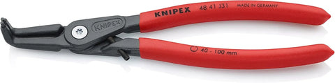 KNIPEX Tools 48 41 J31 Precision Circlip Snap-Ring Pliers with Limiter, Internal 90-Degree Angle