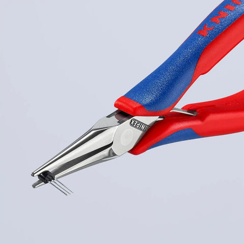 KNIPEX 5-3/4" Electronics Pliers w/Half-Round Jaw, Ergonomic Grip, 3562145