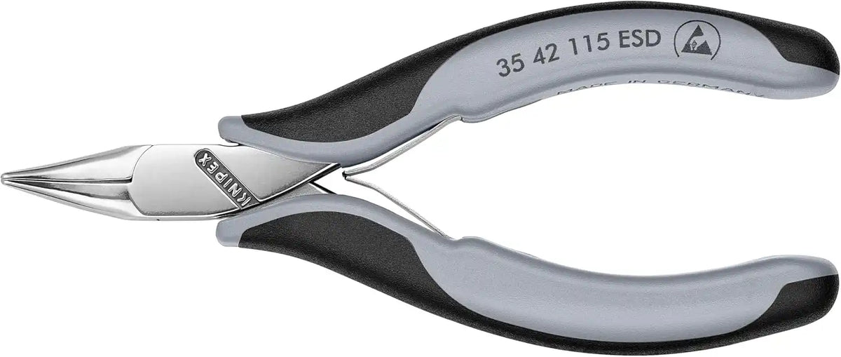 KNIPEX 35 42 115 ESD Angled Half Round Tips Electronics Pliers